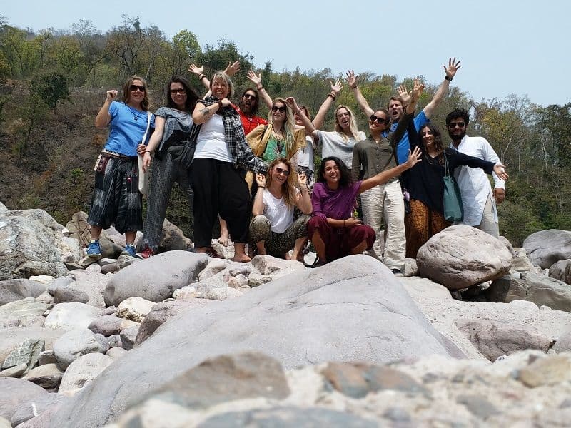 Jeevmoksha students exploring Rishikesh